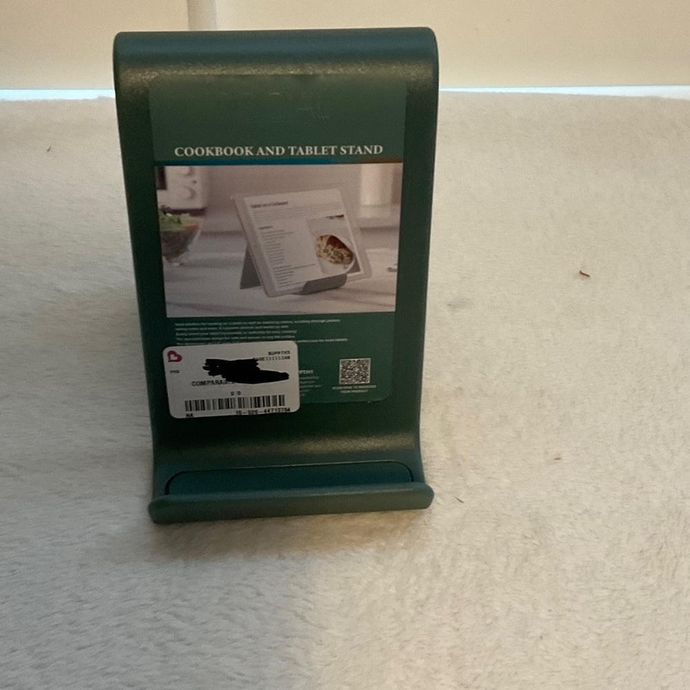 Green Cookbook and Tablet Stand